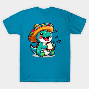 Cute Dino Singing T-Shirt